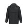 Chaqueta cortavientos impermeable sostenible unisex NS616. Color negro.