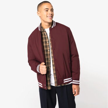 Chaqueta beisbolera sostenible unisex NS618