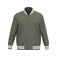 Chaqueta beisbolera sostenible unisex NS618. Color caqui orgánico.