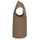 Chaleco acolchado de sarga sostenible unisex NS623. Color camel oscuro.