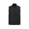 Chaleco acolchado de sarga sostenible unisex NS623. Color negro.