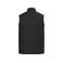 Chaleco acolchado de sarga sostenible unisex NS623. Color negro.
