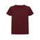 Camiseta oversize unisex Basic-t loose fit. Color rojo burdeos.