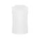 Camiseta sin mangas unisex Sleeveless. Color blanco.