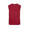 Camiseta sin mangas unisex Sleeveless. Color rojo.