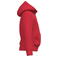 Sudadera capucha reciclada niño K4044. Color rojo.