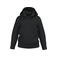 Sudadera capucha y cremallera reciclada niño K4045. Color negro.