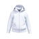 Sudadera capucha y cremallera reciclada niño K4045. Color blanco.
