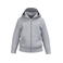 Sudadera capucha y cremallera reciclada niño K4045. Color gris oxford.