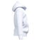 Sudadera capucha y cremallera reciclada niño K4045. Color blanco.