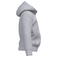 Sudadera capucha y cremallera reciclada niño K4045. Color gris oxford.