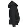 Sudadera capucha y cremallera reciclada niño K4045. Color negro.