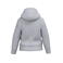 Sudadera capucha y cremallera reciclada niño K4045. Color gris oxford.