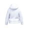 Sudadera capucha y cremallera reciclada niño K4045. Color blanco.