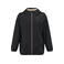 Chaqueta acolchada capucha unisex K6168. Color negro.