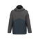 Parka capucha unisex K6169. Color azul marino/gris oscuro.