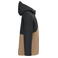Parka capucha unisex K6169. Color camel/negro.