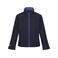 Chaqueta Softshell reciclado 2 capas niño TRA732. Color navy/new royal_cc.