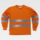 Camiseta alta visibilidad manga larga unisex C3933. Color naranja a. V..