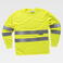 Camiseta alta visibilidad manga larga unisex C3933. Color amarillo a. V..