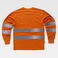 Camiseta alta visibilidad manga larga unisex C3933. Color naranja a. V..
