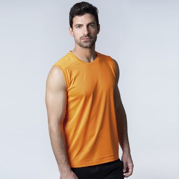 Pack 10 Uds Camiseta deportiva sin mangas hombre Aqua sin