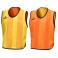 Peto deportivo reversible unisex Soccer. Color amarillo/naranja.