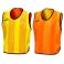 Peto deportivo reversible unisex Soccer. Color amarillo naranja.