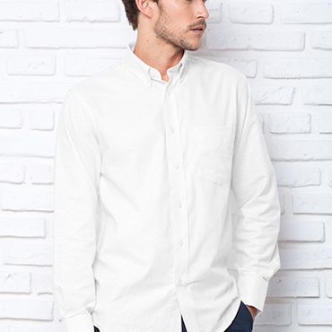 Camisa manga larga hombre Poplin